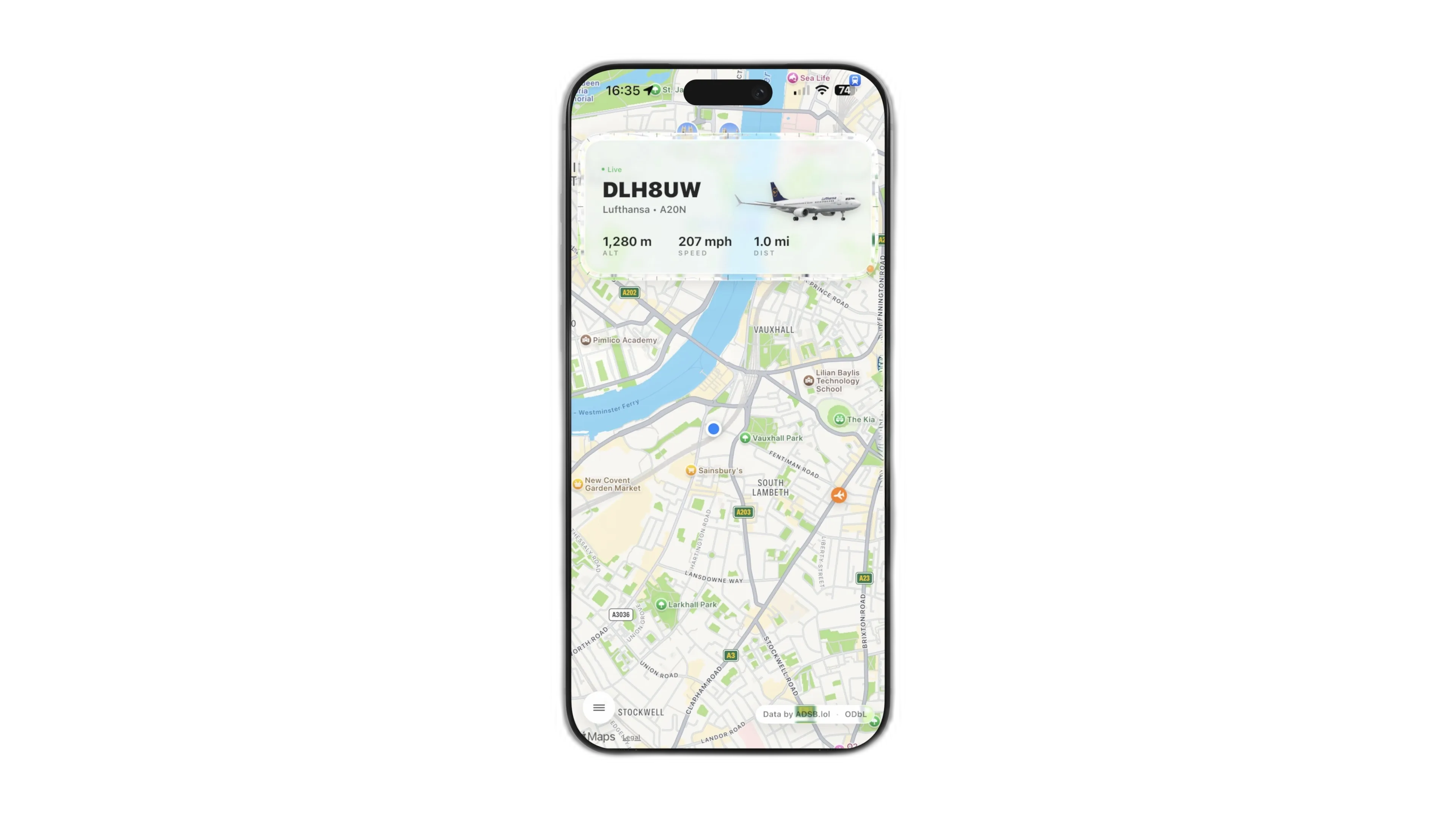 What Plane app light mode